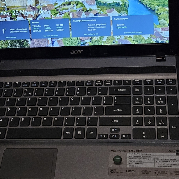 Acer laptop 15.6" Intel core i5 - Picture 3 of 5